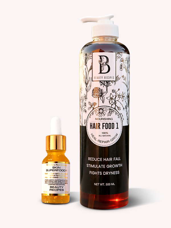 HAIR FOOD1(500ML)+SKIN SUPERFOOD1(15ML)